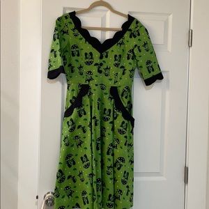 Voodoo Vixens cat pin up dress